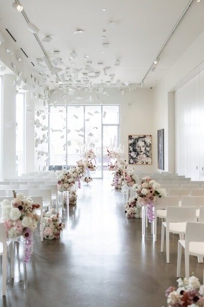 Wedding ceremony venue at 21C Museum Hotel in Northwest Arkansas