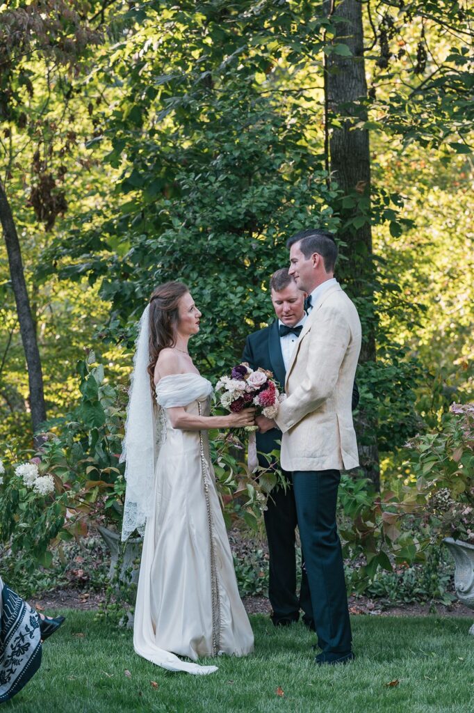Crystal Bridges wedding ceremony