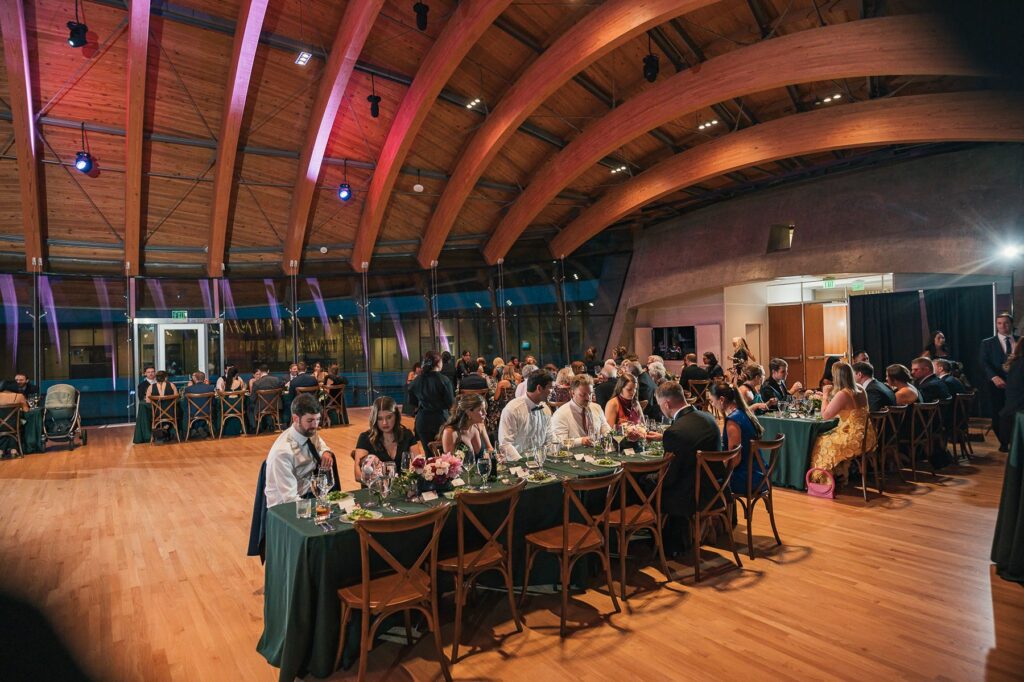 Wedding dinner at Crystal Bridges Museum of American Art