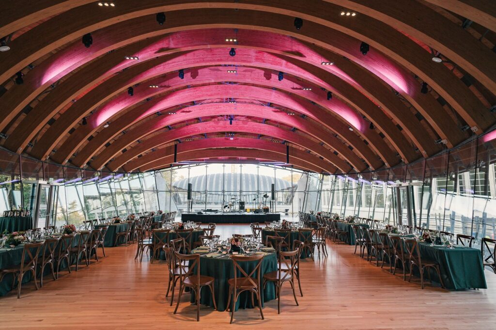 Crystal Bridges wedding reception design in Arkansas